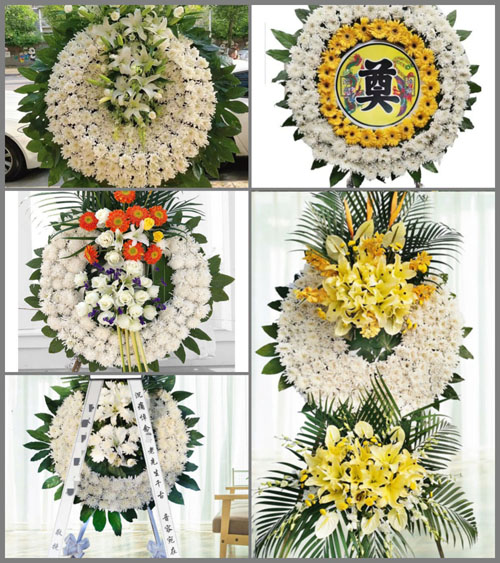福建宁德古田县平湖镇银坑村花圈速递